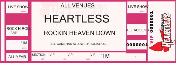 Heartless Concert ticket 2025